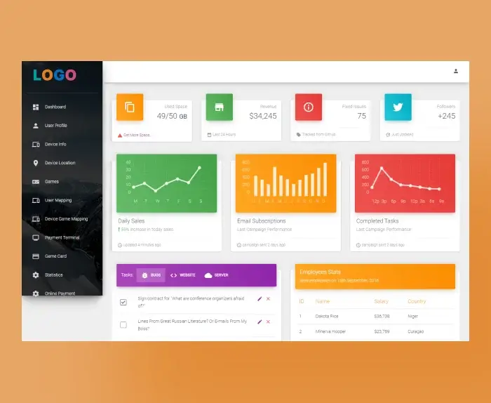 Self-Service-Virtual-Reality-Gaming-Interface